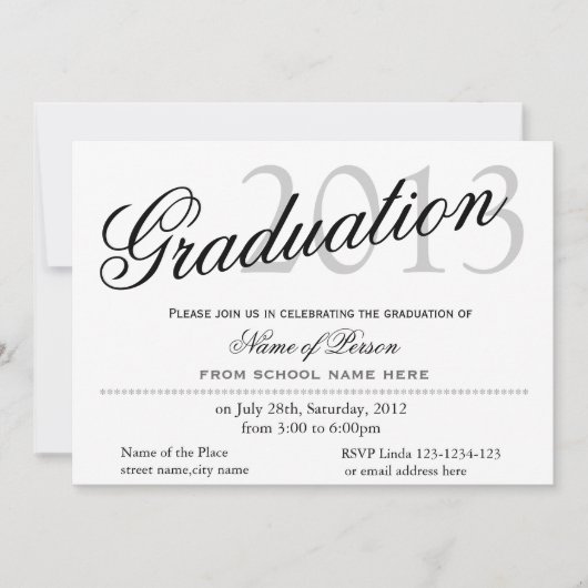 Einfache, klassische und stilvolle Ankündigung von (Vorderseite)