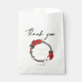 Einfache klassische Weihnachten Moderne Hochzeit Geschenktütchen (Vorderseite)