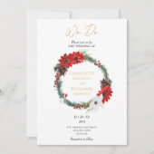 Einfache klassische Weihnachten Moderne wir machen Einladung (Vorderseite)