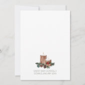 Einfache klassische Weihnachts-White GRILLEN Kinde Einladung (Rückseite)