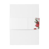 Einfache klassische Weihnachtsfeier Einladungsbanderole (Rückseitenbeispiel)