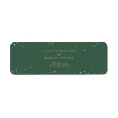 Einfache klassische Weihnachtsfeier-Rücksendeadres (Vorne)