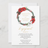 Einfache klassische Weihnachtspartei Einladung (Vorderseite)