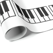 Einfache Klavier-Schlüssel Geschenkpapier (Rolleneckpunkt)