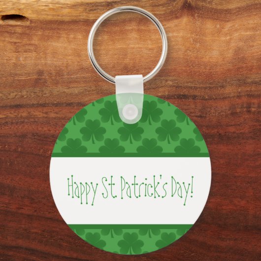 Einfache Kleeblätter Schlüsselanhänger (Vorderseite)