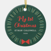 Einfache Kleider Erste Weihnachtsschmuck - Grün (Vorne)