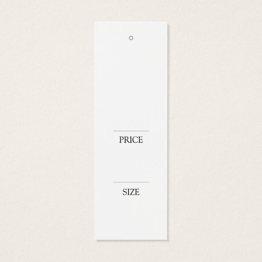 Einfache Kleidersage-Änderung der Anzeige Preis-Ta (Rückseite)