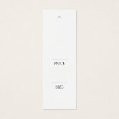 Einfache Kleidung Terracotta Display Hang Price Ta (Rückseite)