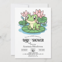 Einfache kleine Frog-Babydusche