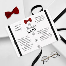 Einfache kleine Gentleman Books für Babydusche
