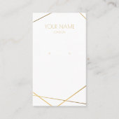 Einfache kleine geometrische Ohrring-Anzeige in Go Visitenkarte (Vorderseite)