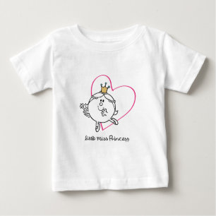 Einfache kleine Miss Princess   Rosa Herz Baby T-shirt