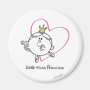 Einfache Kleine Prinzessin Rosa Herz Magnet