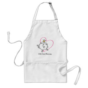 Einfache kleine Prinzessin Rosa Herz Schürze