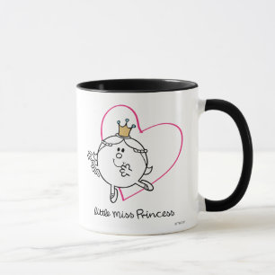 Einfache kleine Prinzessin Rosa Herz Tasse
