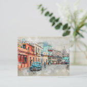 Einfache kleine Stadt Postkarte (Stehend Vorderseite)