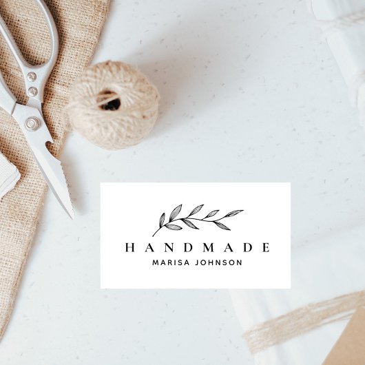 Einfache kleine Unternehmen Elegant handmade Custo Gummistempel