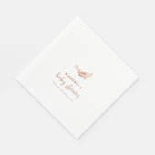 Einfache Kleine Wildblume Boho Kinderdusche Serviette (Ecke)