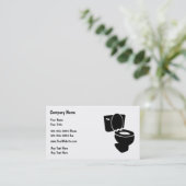 Einfache Klempner-Visitenkarten Visitenkarte (Stehend Vorderseite)