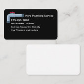 Einfache Klempnerbetriebskarte Visitenkarte (Vorne/Hinten)
