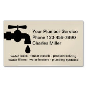 Einfache Klempnermagnete Magnetische Visitenkarte (Vorderseite)