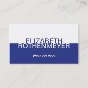 Einfache Kobalt-Platten-Visitenkarte Visitenkarte