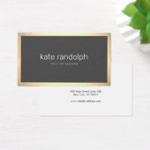 Einfache Kohle Grau, moderne Goldgrenze (Schreibtisch)