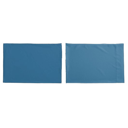 Einfache königsblaue Kissenbezüge (Rückseite-Set)