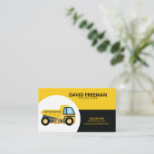 Einfache Konstruktion von Gelb- und Schwarzpult Visitenkarte (Stehend Vorderseite)