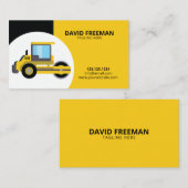 Einfache Konstruktion von Gelb- und Schwarzrollenr Visitenkarte (Vorne/Hinten)