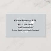 Einfache Kontaktkarten für Krankenversicherungen Visitenkarte (Vorderseite)