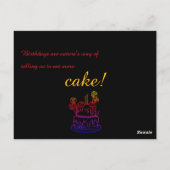 Einfache Kontur Einladung Geburtstag Postkarte (Rückseite)