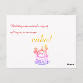 Einfache Kontur Einladung Geburtstag Postkarte (Rückseite)