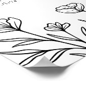 Einfache Kontur für Hochzeitssitze Poster (Ecke)