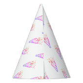 Einfache Kontur Party Partyhütchen (Rückseite)