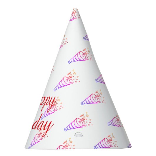 Einfache Kontur Party Partyhütchen (Rechts)