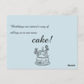 Einfache Kontur zum Geburtstag Postkarte (Rückseite)