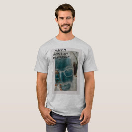 Einfache Kopfhörer mit verschiedenen Brillengläser T-Shirt