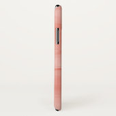 Einfache Korallenrosa Subtile Marmor Modernes Mono Case-Mate iPhone Hülle (Hinten/Rechts)