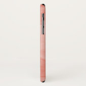 Einfache Korallenrosa Subtile Marmor Modernes Mono Case-Mate iPhone Hülle (Hinten/Links)