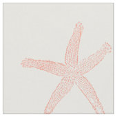Einfache korallenrote Starfish Stoff (Nahaufnahme)