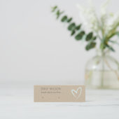 Einfache Kraft Blue Heart Stuart Earring Display Mini Visitenkarte (Stehend Vorderseite)