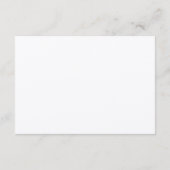 Einfache Kraft Calligraphy Empfang Card Begleitkarte (Rückseite)