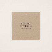 Einfache Kraft Closing Square Hang Price-Tag (Vorderseite)