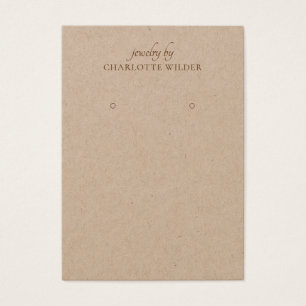 Einfache Kraft Earring Display Card