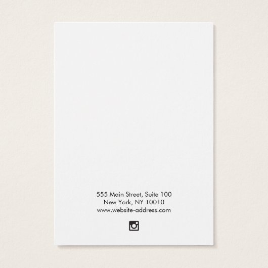 Einfache Kraft Earring Display Card (Rückseite)