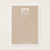 Einfache Kraft Earring Display Card (Vorderseite)