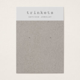 Einfache Kraft Earring Juwelier Display Card