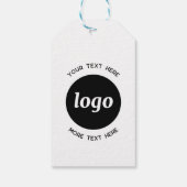 Einfache Kraft für Logos und Text Geschenkanhänger (Rückseite)