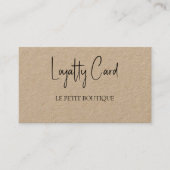 Einfache Kraft-Kundenbindungskarte Treuekarte (Vorderseite)